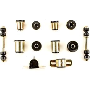 Black Poly Front Suspension Bushing Set Polyurethane Steel Sway Bar and Links Control Arm Bushings for Chevy for El Camino 1974-1977 KIt or Single Part BPFSBSF77CCEC 901-81954 in Saudi Arabia