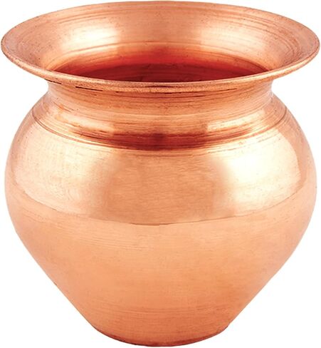 Shubhkart Indian Pure Copper Kalash, Lota for Puja Decoration 7 cm Height (Small) Pure Copper, Copper Vessel Lota Kalash for Pooja at Home, Wedding Purpose, use in Office, Temple and All Festival in Saudi Arabia