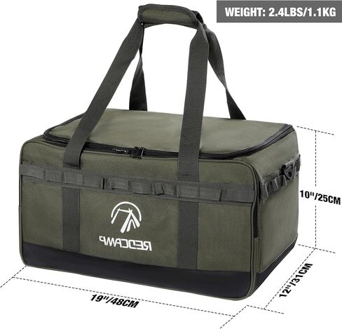 Redcamp Camping Tote Organizer ، 35L LACKATICAL DUFFEL BAG ، منظم تخزين التخييم المضاد للماء مع 3 فواصل قابلة للتعديل للنقل في الهواء الطلق in Kuwait