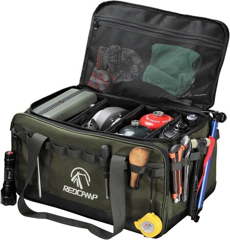 Redcamp Camping Tote Organizer ، 35L LACKATICAL DUFFEL BAG ، منظم تخزين التخييم المضاد للماء مع 3 فواصل قابلة للتعديل للنقل في الهواء الطلق in Kuwait