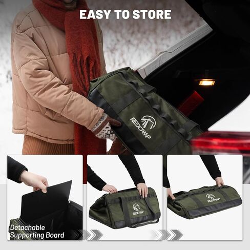 Redcamp Camping Tote Organizer ، 35L LACKATICAL DUFFEL BAG ، منظم تخزين التخييم المضاد للماء مع 3 فواصل قابلة للتعديل للنقل في الهواء الطلق in Kuwait