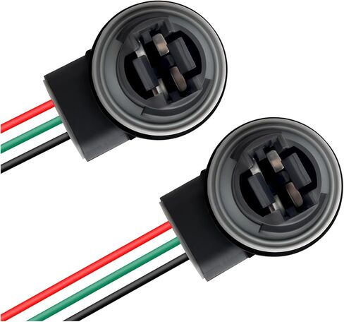 2PCS Turn Signal Socket for 3157 T25 P27/7W 4114 3057 Bulbs,3157 Bulb Socket of Tail Light Socket/Brake Light Socket Replacement,Multi-Purpose Front Turn Signal Socket Car Accessories in Saudi Arabia