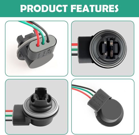 2PCS Turn Signal Socket for 3157 T25 P27/7W 4114 3057 Bulbs,3157 Bulb Socket of Tail Light Socket/Brake Light Socket Replacement,Multi-Purpose Front Turn Signal Socket Car Accessories in Saudi Arabia