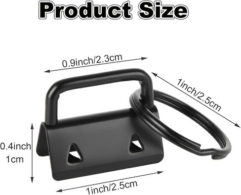 150 Pack Key Fob Hardware 1 Inch Bulk 6 Color Key Chain Fob Wristlet with Key Ring for Wristlet Keychain, Key Lanyard, Key Chain Making Hardware Supplies in Kuwait