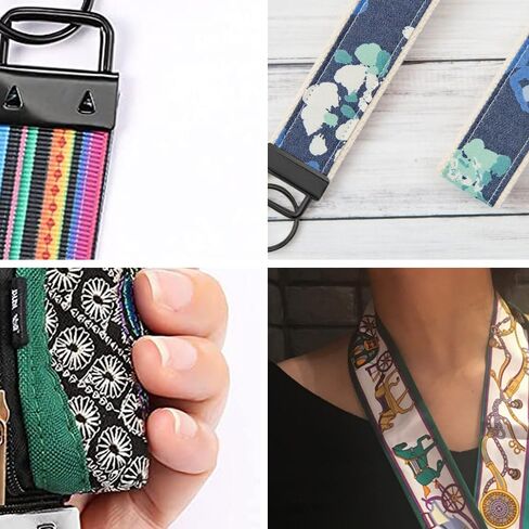 150 Pack Key Fob Hardware 1 Inch Bulk 6 Color Key Chain Fob Wristlet with Key Ring for Wristlet Keychain, Key Lanyard, Key Chain Making Hardware Supplies in Kuwait