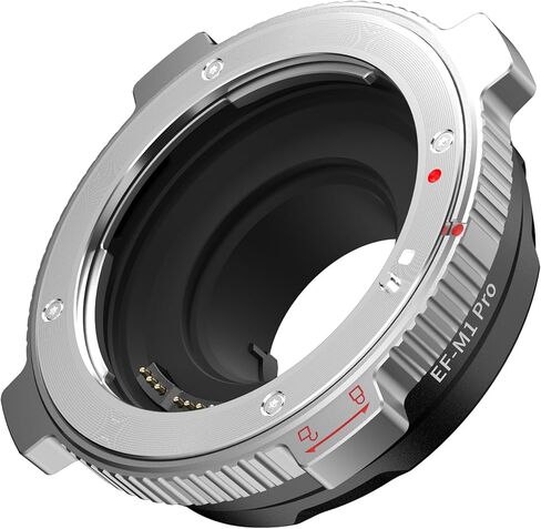 محول عدسة VILTROX EF-M1 Pro محول عدسة التركيز التلقائي متوافق مع عدسات Canon EF/EF-S لكاميرات Micro 4/3 GH5 GH4 GH6 GH5S GF5 GF1 GX9 G9 GX7 GF7 GM5 OM-D، E-M1 II، Z CAM ه2 in Kuwait
