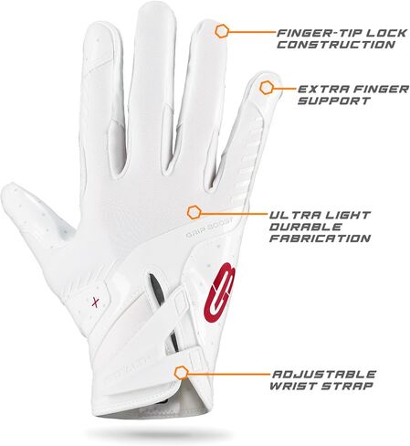 قفازات كرة القدم Grip Boost Peace Pro Elite - مقاسات البالغين (أزرق داكن، كبير) in Kuwait