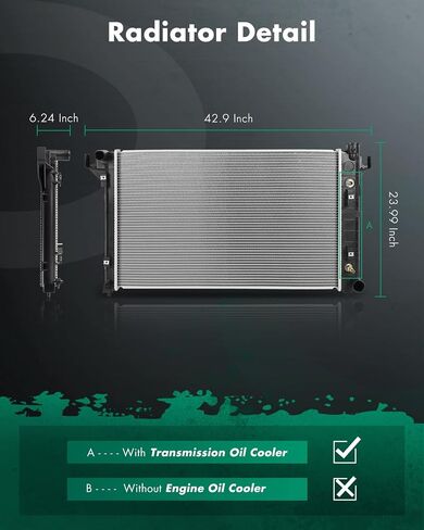 استبدال المبرد SCITOO 2818 لـ 2005-2008 لفورد F-150 4.2L 4.6L 5.4L 2004-2006 لفورد إكسبيديشن 5.4L 2006-2008 لنكولن لمارك LT 5.4L RK1129 in Kuwait