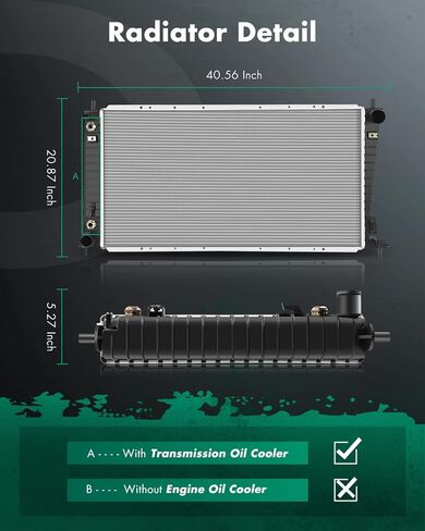 استبدال المبرد SCITOO 2818 لـ 2005-2008 لفورد F-150 4.2L 4.6L 5.4L 2004-2006 لفورد إكسبيديشن 5.4L 2006-2008 لنكولن لمارك LT 5.4L RK1129 in Kuwait