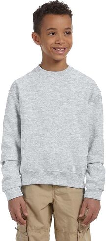 Jerzees Youth Nublend Crew Neck Sweatshirt 562b Chocolate in Kuwait