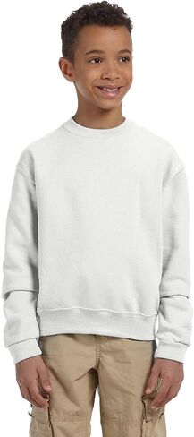 Jerzees Youth Nublend Crew Neck Sweatshirt 562b Chocolate in Kuwait