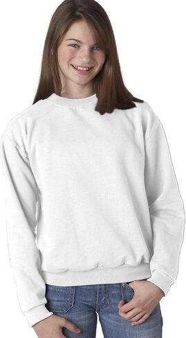 Jerzees Youth Nublend Crew Neck Sweatshirt 562b Chocolate in Kuwait