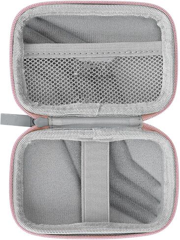 Buwico USB Flash Case Hard Case، حقيبة سفر صلبة صغيرة للإلكترونيات، منظم محرك فلاش USB محمول (وردي) in Kuwait