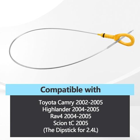 Engine Oil Dipstick 2.4L Compatible with Toyota Camry 2002-2005, Highlander 2004-2005, Rav4 2004-2005 Replaces 917-398 15301-28041 1530128041 in Saudi Arabia