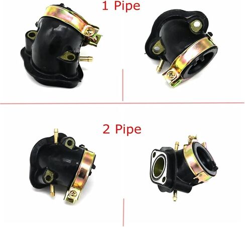 لدراجة نارية LMODRI GY6 125CC 150CC مدخل مدخل أنابيب مدخل الدراجات النارية ل ATV GO KART لجزء المحرك (2 أنابيب) in Kuwait