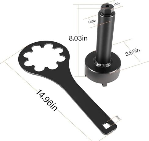 Spanner Nut Wrench & Bearing Carrier Retainer Wrench Tool for Mercruiser for Alpha 1 Gen2 for Bravo 1 Replace # 91-61069 90100 in Kuwait