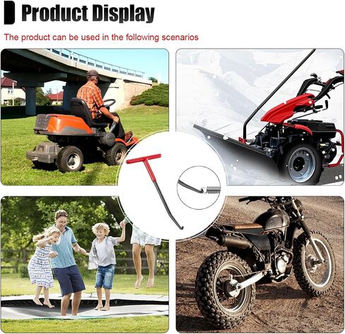 Motorcycle Exhaust Spring Puller Hook, Rubber Coating Vehicle T Shaped Exhaust Pipe Springs Puller, Car Spring Installer Removal Tool for Snowmobile Dirt Bike (1PC) in Saudi Arabia