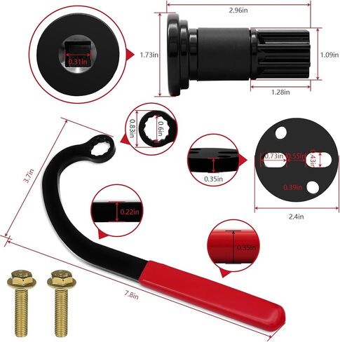 telfair 13mm Injection Pump Gear Puller + Idle Lock Nut Wrench + Engine Barring Tool Kit – Compatible with 1989-2002 Dodge Ram VE P7100 VP44 Cummins B/C Series Diesel Engines in Saudi Arabia