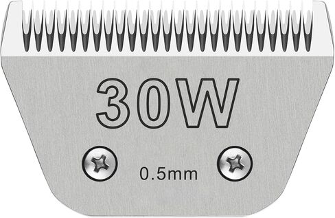 5FC Pet Dog Grooming Detachable Blades, Compatible with Andis Size-5FC Cut Length 1/4"(6.3mm), Most A5,KM Series Clippers,Made of Ceramic Blade & Stainless Steel Blade(Silver) in Saudi Arabia