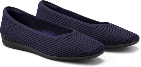 VIVAIA Margot Walker Women's Lightweight Square Toe V Cut Flats Slip on Washable Casual Flats Black in Saudi Arabia