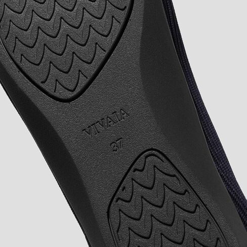 VIVAIA Margot Walker Women's Lightweight Square Toe V Cut Flats Slip on Washable Casual Flats Black in Saudi Arabia