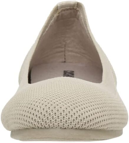 CUSHIONAIRE Women's Tyra Knit Flat with +Memory Foam and Wide Widths Available, Black 7.5 W in Saudi Arabia