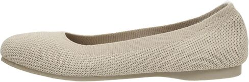 CUSHIONAIRE Women's Tyra Knit Flat with +Memory Foam and Wide Widths Available, Black 7.5 W in Saudi Arabia