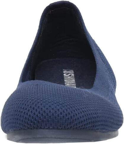 CUSHIONAIRE Women's Tyra Knit Flat with +Memory Foam and Wide Widths Available, Black 7.5 W in Saudi Arabia