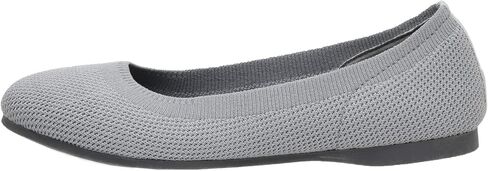 CUSHIONAIRE Women's Tyra Knit Flat with +Memory Foam and Wide Widths Available, Black 7.5 W in Kuwait
