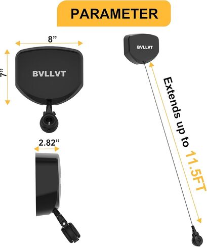 EV Charger Cable Combractor - 11.5ft Wall Mount منظم الكابلات القابلة للسحب لشحن المركبات الكهربائية ، يناسب Universal 95 ٪ من كابلات شحن EV in Kuwait