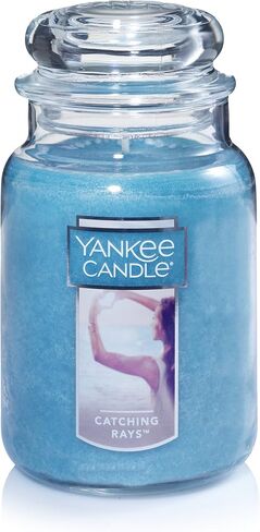 شمعة Yankee شمعة كبيرة معطرة مع مرور ما يصل إلى 150 ساعة حرق ، مزيج شمع النبات الممتاز لحرق ثابت ، شمعة جرة 22 أوقية مع عطر حشوة الغرفة ، الشاطئ المشي in Saudi Arabia