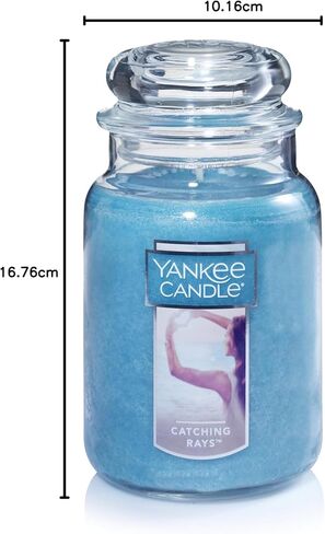 شمعة Yankee شمعة كبيرة معطرة مع مرور ما يصل إلى 150 ساعة حرق ، مزيج شمع النبات الممتاز لحرق ثابت ، شمعة جرة 22 أوقية مع عطر حشوة الغرفة ، الشاطئ المشي in Saudi Arabia