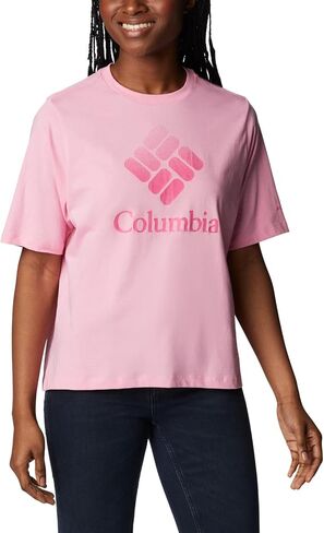Columbia Women's North Cascades Relaxed Tee, Sage Leaf/Outdoors Club, XX-Large in Saudi Arabia
