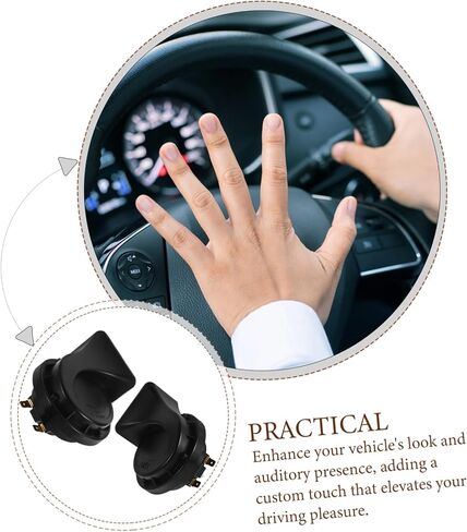 Amosfun 12v Tone Snail Horn Powerful Electric Auto Horn for Cars Motorcycles Trucks and Suvs Easy Installation Compatibility in Saudi Arabia