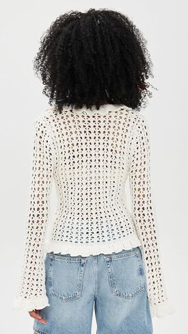 L'AGENCE Women's Solaris Open Stitch Cardigan in Kuwait