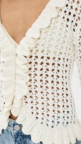 L'AGENCE Women's Solaris Open Stitch Cardigan in Kuwait