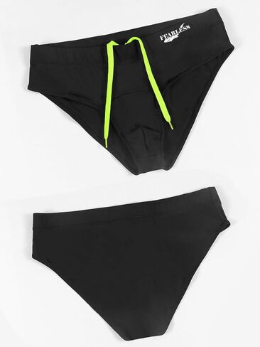 Men's Athletic Swim Briefs Compression Fit Quick Dry Training Swimsuit with Drawstring for Swimming and Racing in Saudi Arabia