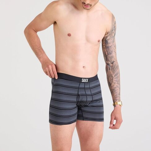 SAXX Underwear Co. Men's Ultra Super Soft Boxer Brief Fly 3Pk, Black, XX-Large in Saudi Arabia