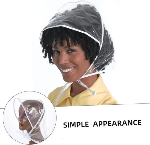 SAFIGLE Clear Rain Bonnet Hair Styling Protector Lightweight Rainproof Hat for Women for Rainy Days Comfortable in Saudi Arabia