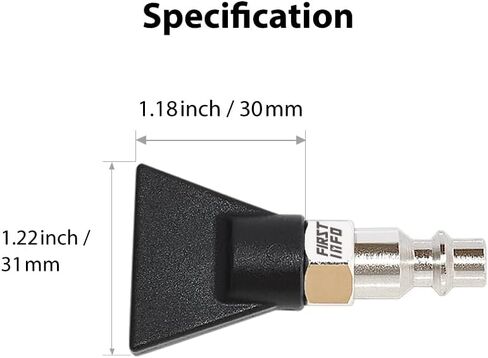 FIRSTINFO A1845US 3-Piece Taiwan Nozzle Set with Air Inlet Coupler | Concentration Nozzle, Large Area Nozzle, Flat Nozzle in Saudi Arabia