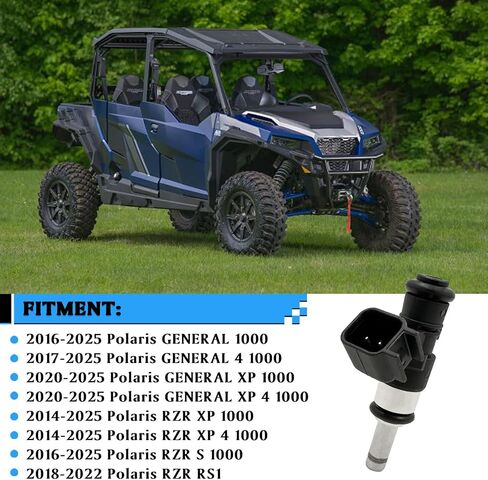 2521387 حاقن الوقود متوافق مع Polaris RZR 1000 عام 1000 2014-2021 يحل محل 0280158337 2PCS in Kuwait