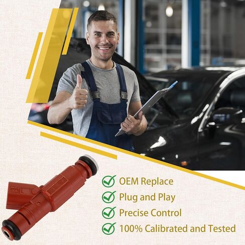 0280155934 OE 5.9L Fuel Injectors,Compatible with/Dodge 5.9 Dakota Durango/Ram 1500 2500 3500 Pickup/Van 2000-2003 |1 Holes| |Set of 8| |OE#53031740AA| in Saudi Arabia