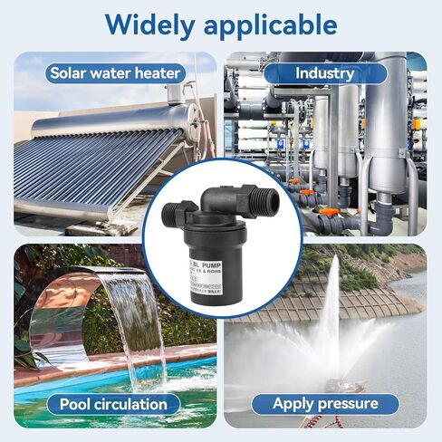 12v Dc Brushless Pump, 10w Solar Water Pump Solar High Temperature Water Pump for Fountain Pool Water Circulation System in Saudi Arabia