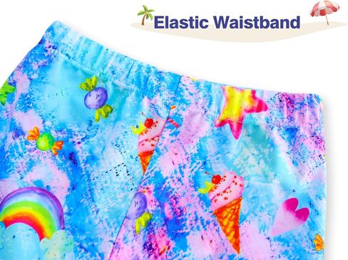 Girls Swimsuits Two Piece Tankini Multicolor Bathing Suits with Boyshort Summer Beach Swimwear Set in Kuwait