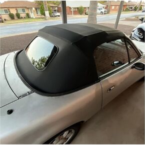 HECASA Convertible Soft Top Compatible with 1990-2005 Mazda Miata with Heated Glass Window, Replacement Soft Roof Black Cabrio Premium Grade Sailcloth Vinyl in Saudi Arabia