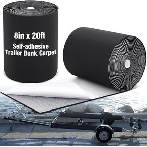 12in x 32ft Grey Boat Trailer Bunk Carpet with Adhesive, Marine Outdoor Polyester Marine Bunk Carpet for Boats Trailers and Ramps in Kuwait