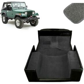 Kojem Gray Carpet Kit Compatible with 1986-1995 Jeep Wrangler YJ 2-Door Interior Carpet Pad Floor Mat Full Set 6Pcs Front Rear in Kuwait