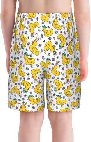 Boys Swim Trunks Quick Dry Breathable Mesh Compression Lining Teen Elastic Pants S-XL in Kuwait
