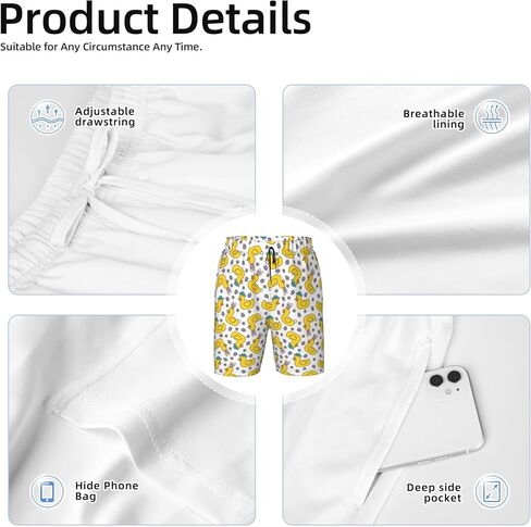 Boys Swim Trunks Quick Dry Breathable Mesh Compression Lining Teen Elastic Pants S-XL in Kuwait