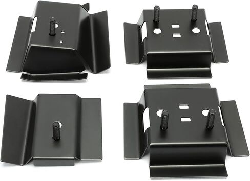 KUAFU Seat Brackets Rail Mounting Brackets Compatible with 1978-1988 Buick Regal, Chevrolet Monte Carlo, Oldsmobile Cutlass Supreme, Pontiac Grand Prix, GMC Caballero Any G-Body Vehicle - 4 Piece Set in Saudi Arabia